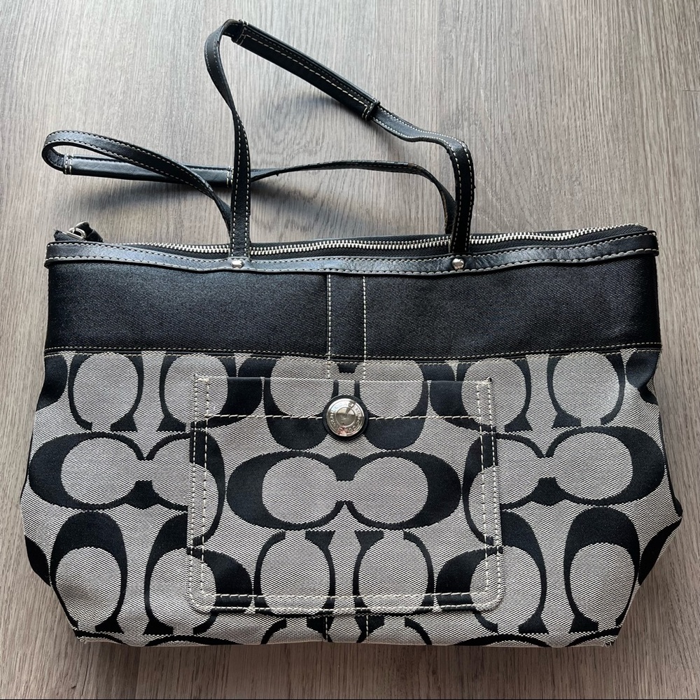 COACH large signature tote